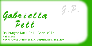 gabriella pell business card